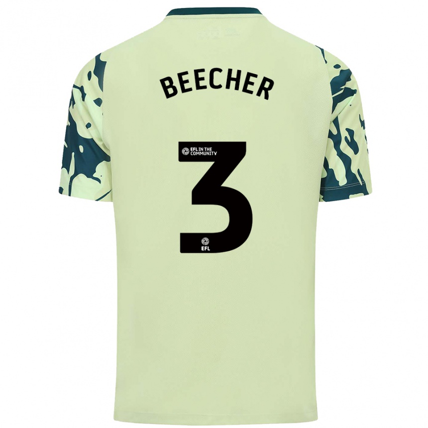 גברים כדורגל ג׳ושוע ביצ׳ר #3 ירוק כהה הרחק ג'רזי 2025/26