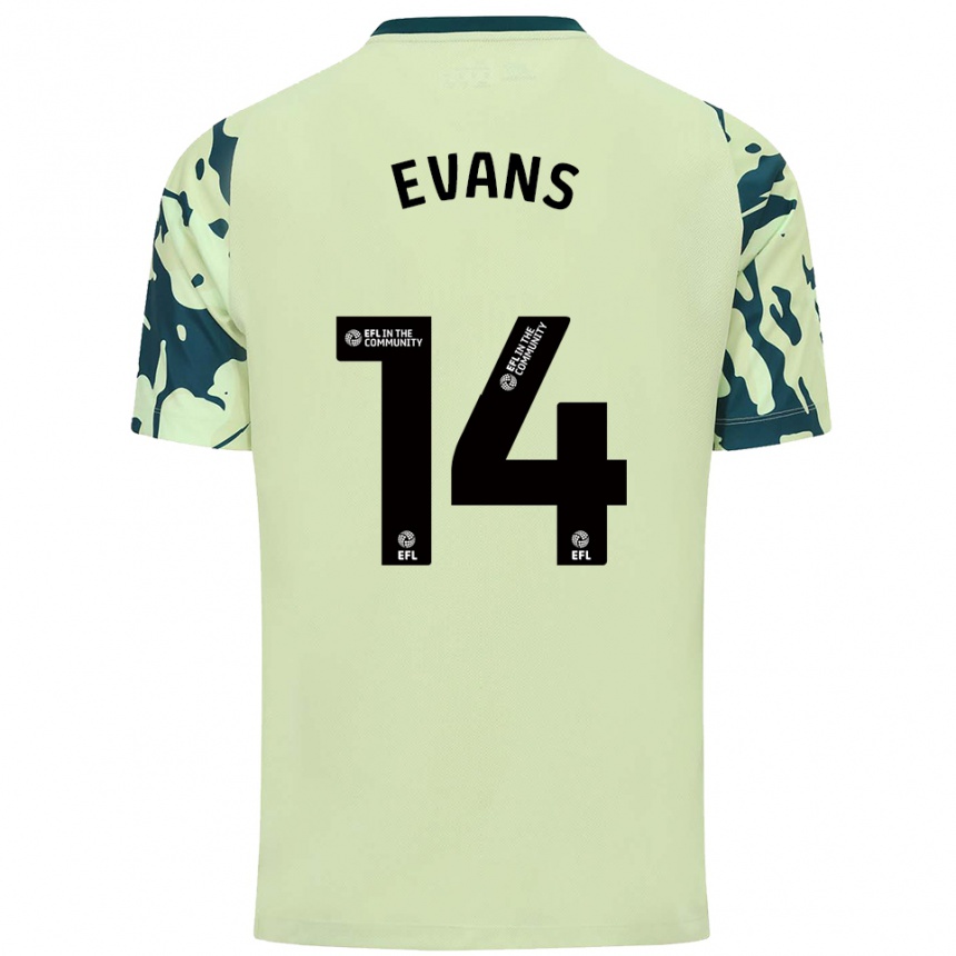 גברים כדורגל Shannon Evans #14 ירוק כהה הרחק ג'רזי 2025/26