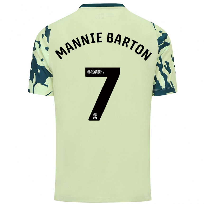 גברים כדורגל מני ברטון #7 ירוק כהה הרחק ג'רזי 2025/26
