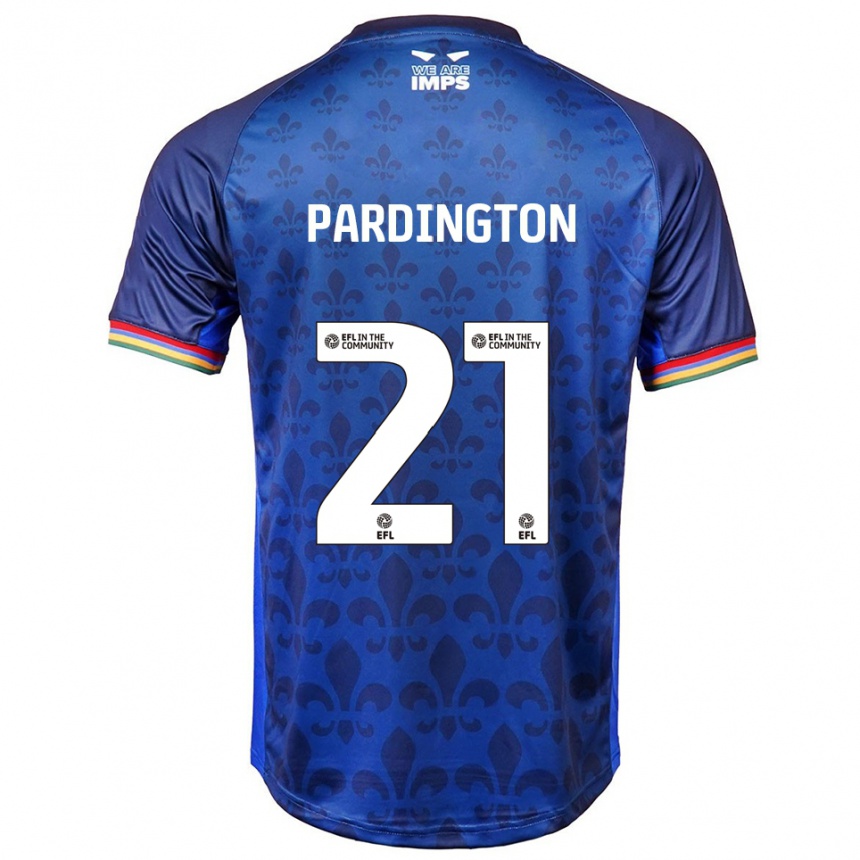 גברים כדורגל ג׳יימי פרדינגטון #21 כחול נייבי הרחק ג'רזי 2025/26