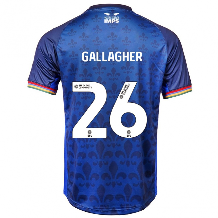 גברים כדורגל אויסין גלאגר #26 כחול נייבי הרחק ג'רזי 2025/26