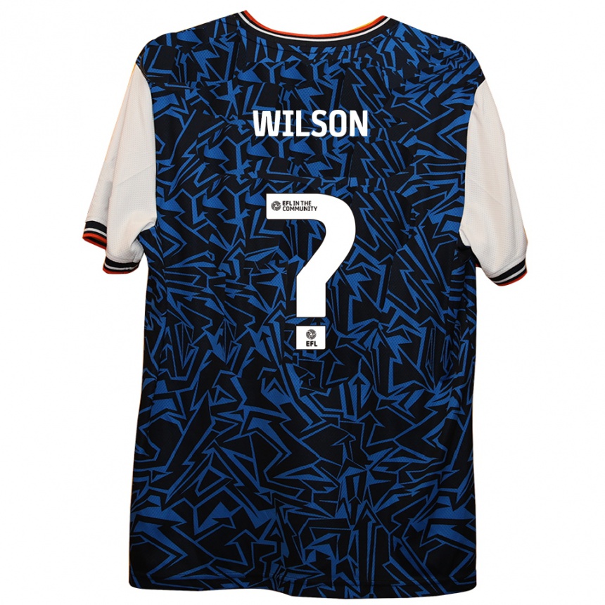 גברים כדורגל Lilac Wilson #0 כחול שחור לבן הרחק ג'רזי 2025/26