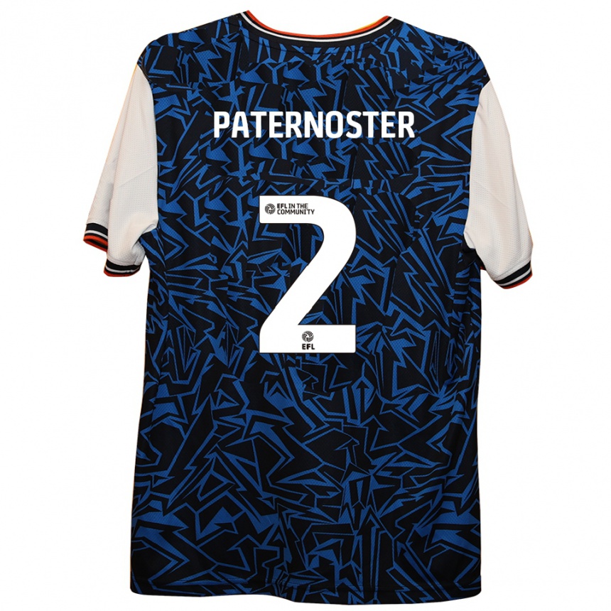 גברים כדורגל Vladimir Paternoster #2 כחול שחור לבן הרחק ג'רזי 2025/26