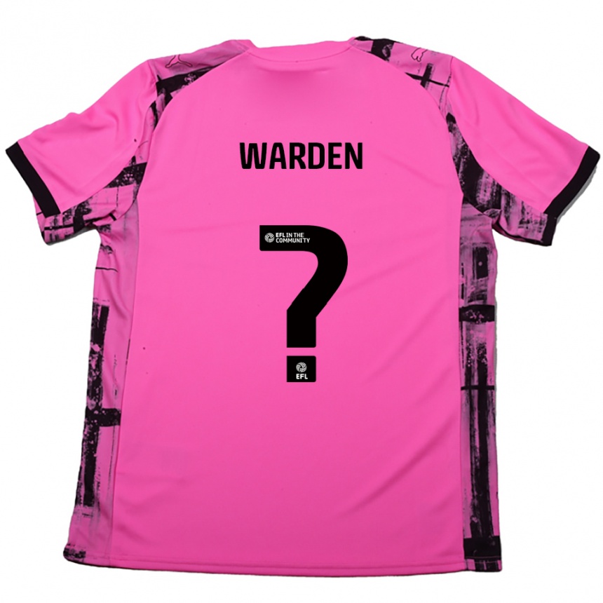 גברים כדורגל Darcy Warden #0 אדום ורד שחור הרחק ג'רזי 2025/26