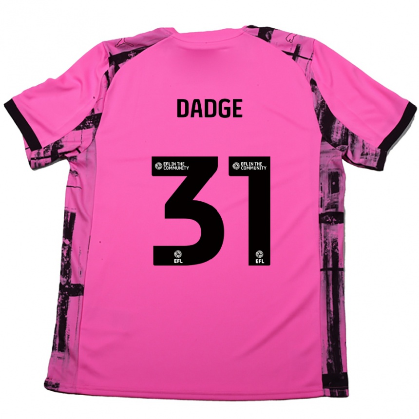 גברים כדורגל ג׳יימס דאדג׳ #31 אדום ורד שחור הרחק ג'רזי 2025/26