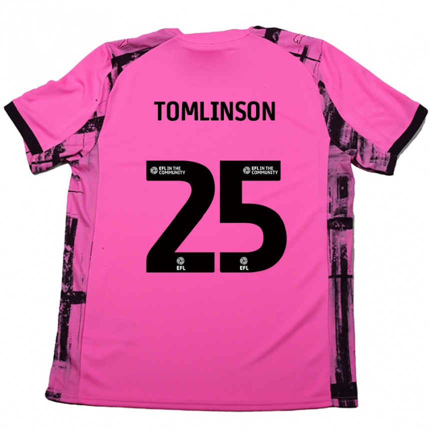 גברים כדורגל ג'וש טומלינסון #25 אדום ורד שחור הרחק ג'רזי 2025/26 גברים כדורגל ג'וש טומלינסון #25 אדום ורד שחור הרחק ג'רזי 2025/26
