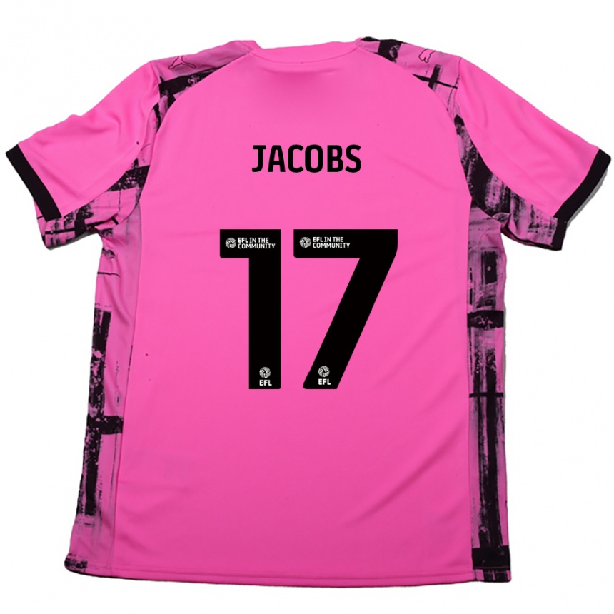 גברים כדורגל Michael Jacobs #17 אדום ורד שחור הרחק ג'רזי 2025/26