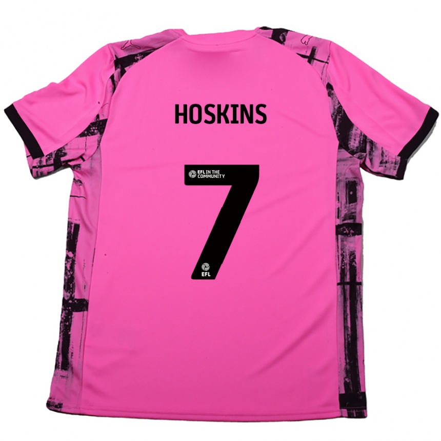 גברים כדורגל סם הוסקינס #7 אדום ורד שחור הרחק ג'רזי 2025/26