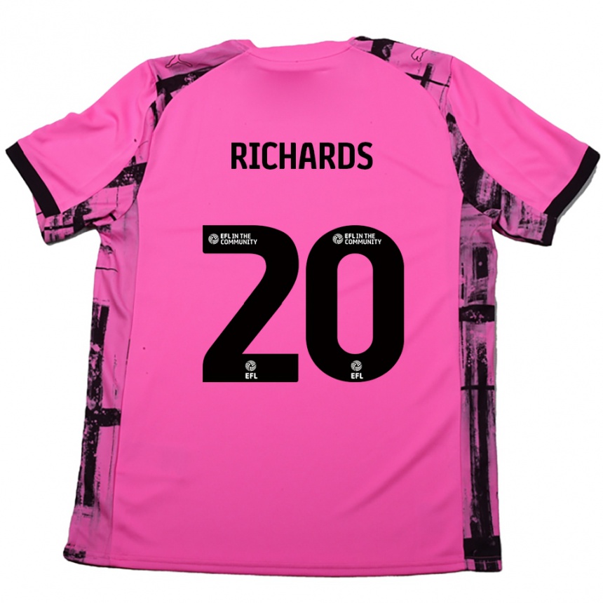 גברים כדורגל Mia Richards #20 אדום ורד שחור הרחק ג'רזי 2025/26