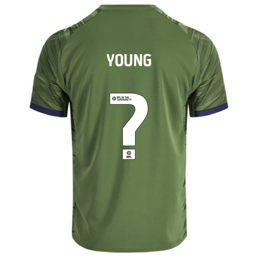 גברים כדורגל Tyler Young #0 ירוק לבן הרחק ג'רזי 2025/26