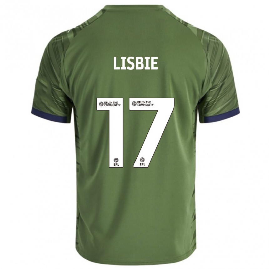 גברים כדורגל Kyrell Lisbie #17 ירוק לבן הרחק ג'רזי 2025/26