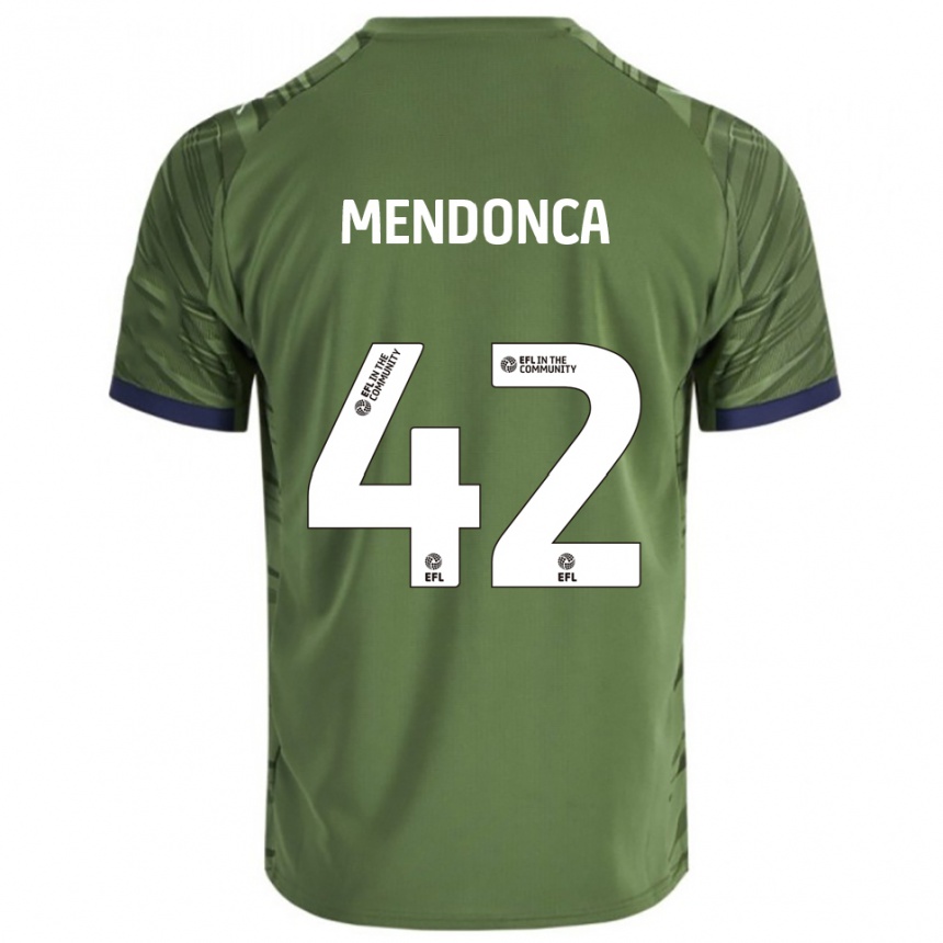 גברים כדורגל לוקה מנדונסה #42 ירוק לבן הרחק ג'רזי 2025/26