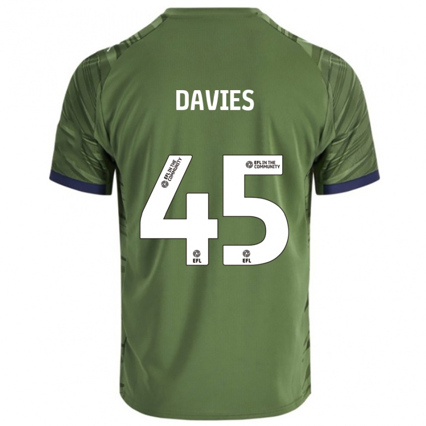 גברים כדורגל Joe Davies #45 ירוק לבן הרחק ג'רזי 2025/26