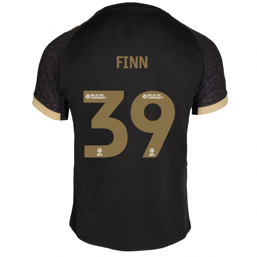 גברים כדורגל טגן פין #39 שחור זהב הרחק ג'רזי 2025/26