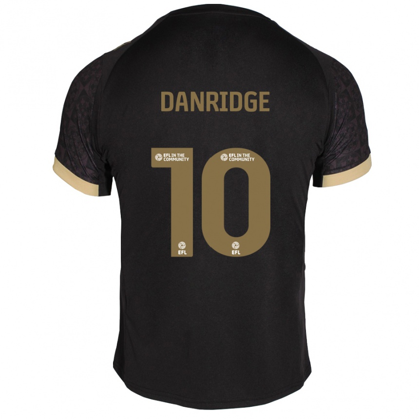 גברים כדורגל רבקה דנרדג' #10 שחור זהב הרחק ג'רזי 2025/26