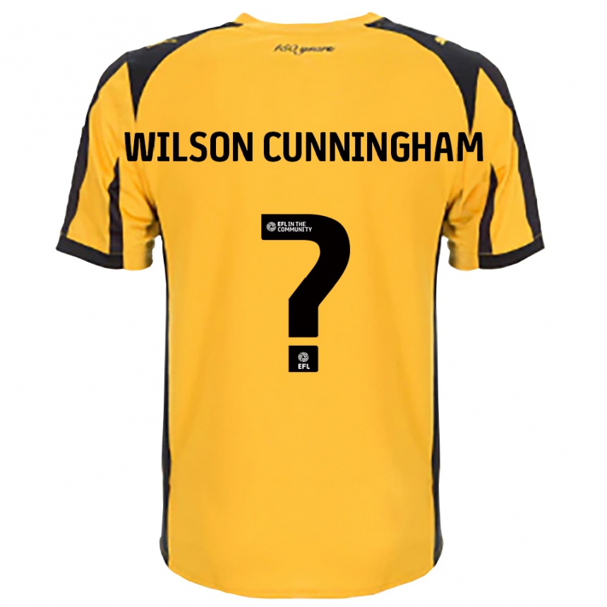 גברים כדורגל Ava Wilson Cunningham #0 כתום שחור הרחק ג'רזי 2025/26