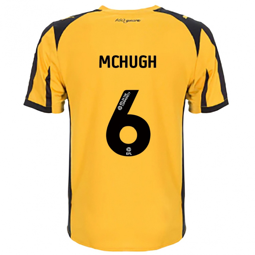 גברים כדורגל Sian Mchugh #6 כתום שחור הרחק ג'רזי 2025/26