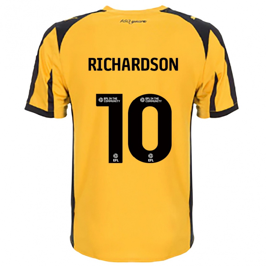 גברים כדורגל Kelsey Richardson #10 כתום שחור הרחק ג'רזי 2025/26