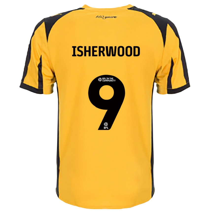 גברים כדורגל Macy Isherwood #9 כתום שחור הרחק ג'רזי 2025/26