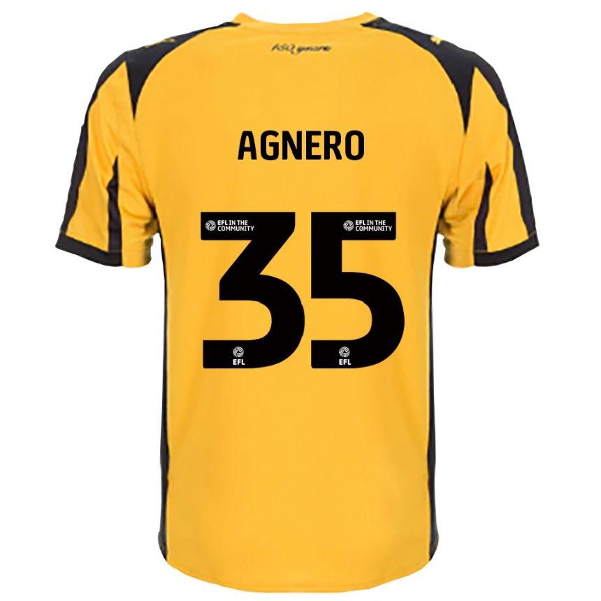 גברים כדורגל Karl Agnero #35 כתום שחור הרחק ג'רזי 2025/26