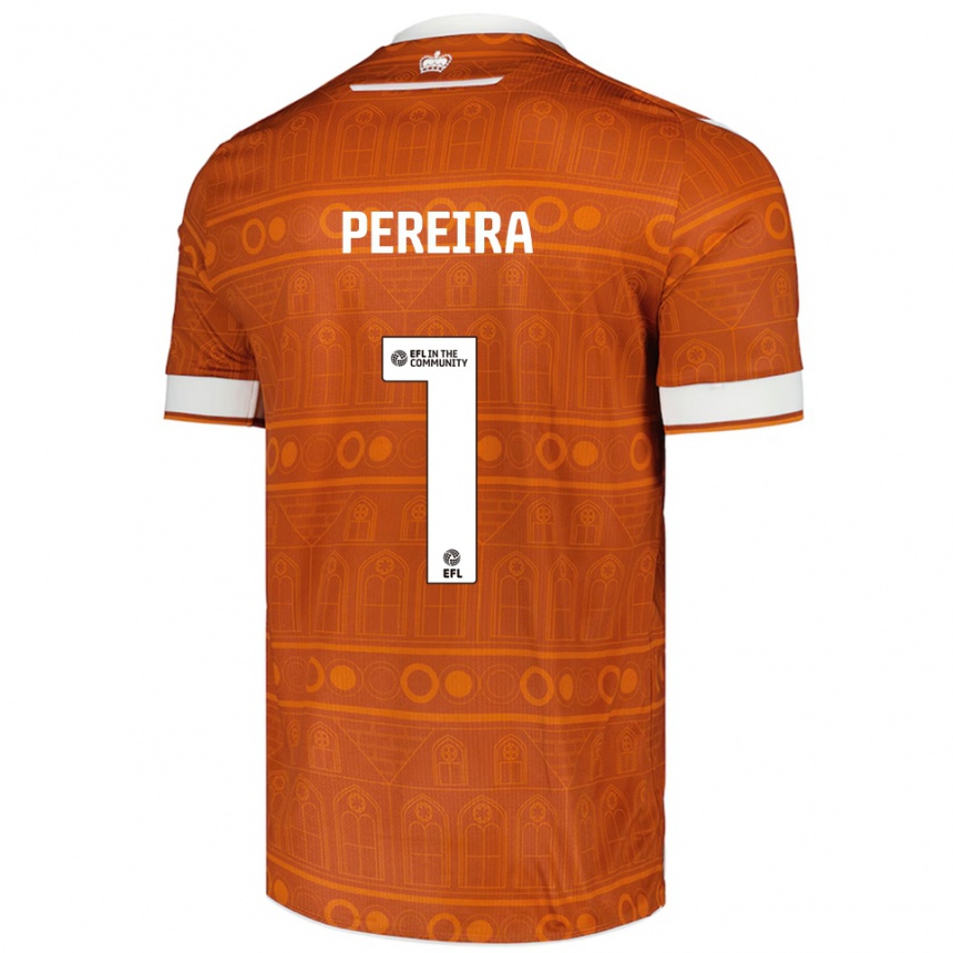 גברים כדורגל ז'ואל קסטרו פריירה #1 כתום לבן הרחק ג'רזי 2025/26