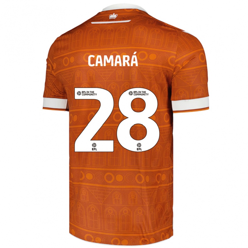 גברים כדורגל ממאדי קמארה #28 כתום לבן הרחק ג'רזי 2025/26