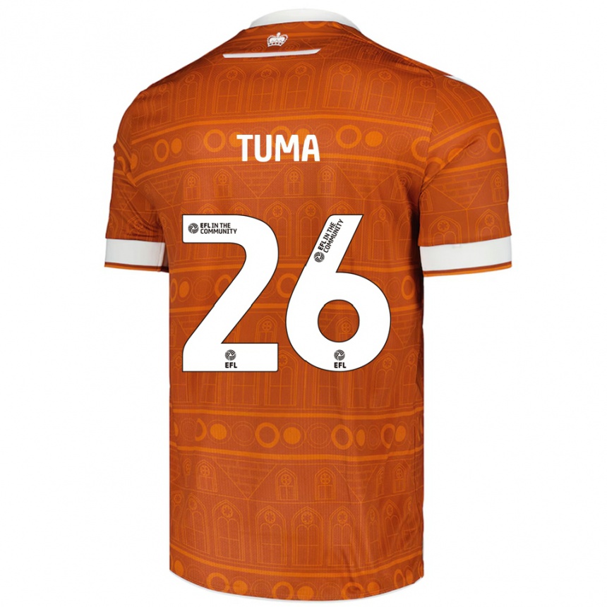 גברים כדורגל בזיל טומה #26 כתום לבן הרחק ג'רזי 2025/26