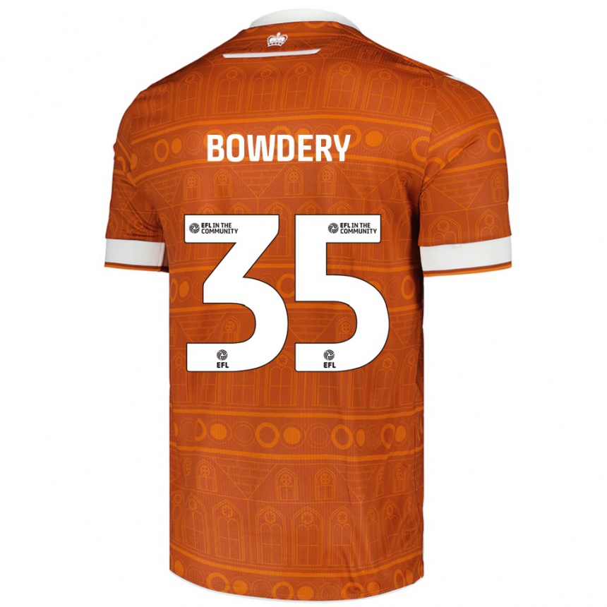 גברים כדורגל קרטר באודרי #35 כתום לבן הרחק ג'רזי 2025/26