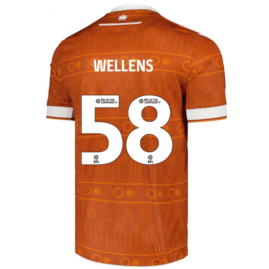 גברים כדורגל צ'ארלי ג׳רארד ריצ'רד ולנס #58 כתום לבן הרחק ג'רזי 2025/26