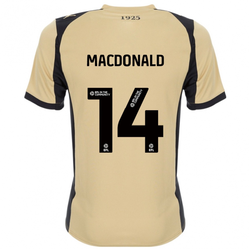 גברים כדורגל אלכס מקדונלד #14 זהב שחור הרחק ג'רזי 2025/26