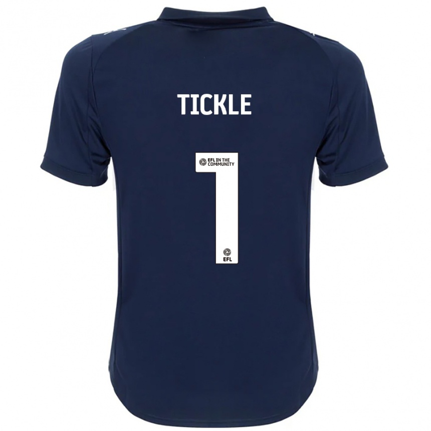 גברים כדורגל סם טיקל #1 כחול נייבי לבן הרחק ג'רזי 2025/26 גברים כדורגל סם טיקל #1 כחול נייבי לבן הרחק ג'רזי 2025/26