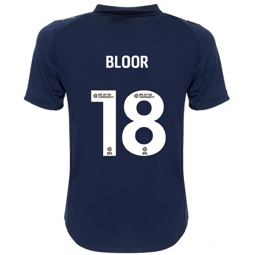 גברים כדורגל Chelsea Bloor #18 כחול נייבי לבן הרחק ג'רזי 2025/26