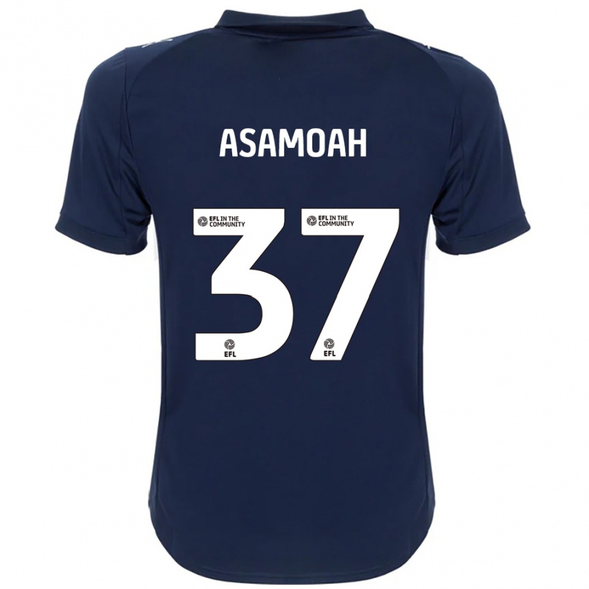 גברים כדורגל Maleace Asamoah #37 כחול נייבי לבן הרחק ג'רזי 2025/26