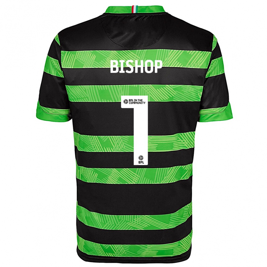 גברים כדורגל ניית׳ן בישופ #1 שחור ירוק הרחק ג'רזי 2025/26