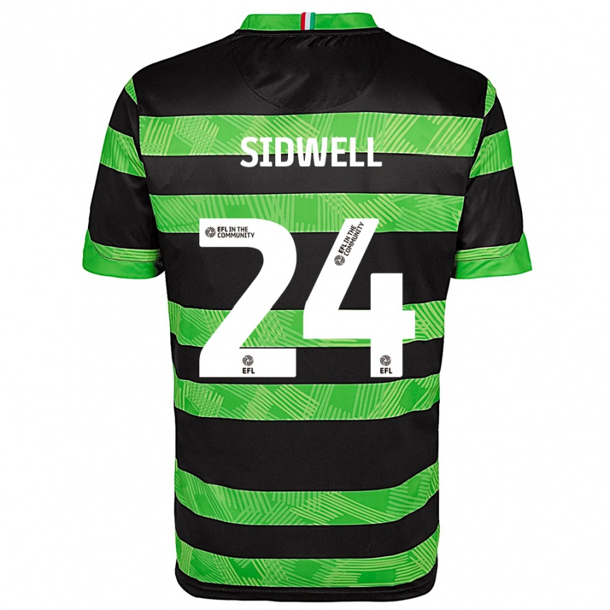 גברים כדורגל הארי ג׳ורג׳ סידוול #24 שחור ירוק הרחק ג'רזי 2025/26