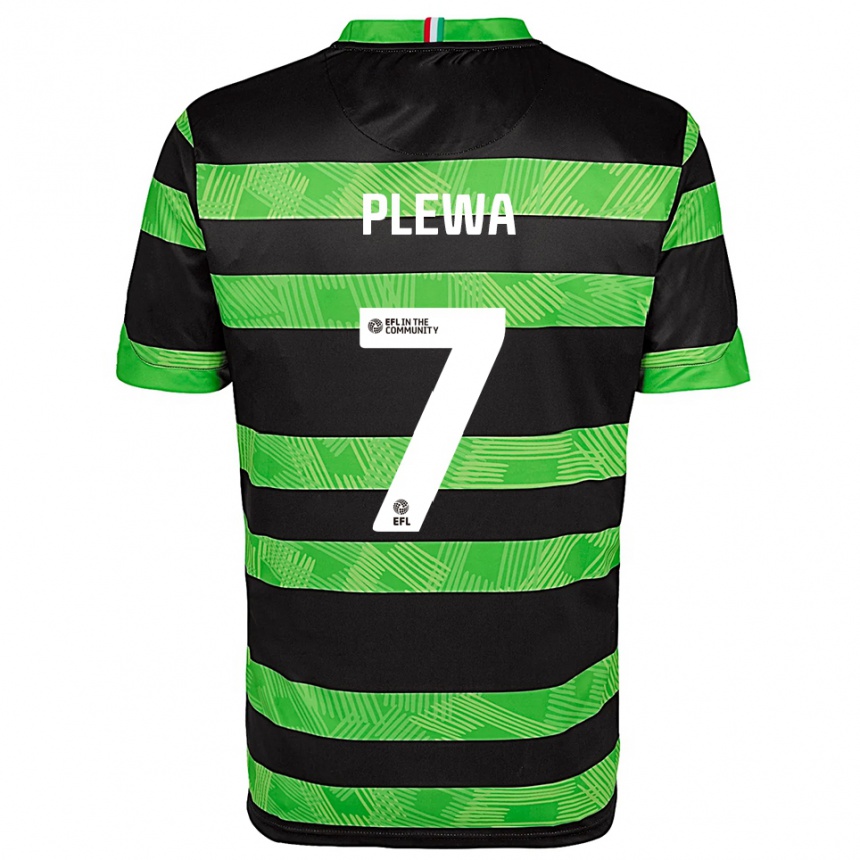 גברים כדורגל אמה פלווה #7 שחור ירוק הרחק ג'רזי 2025/26