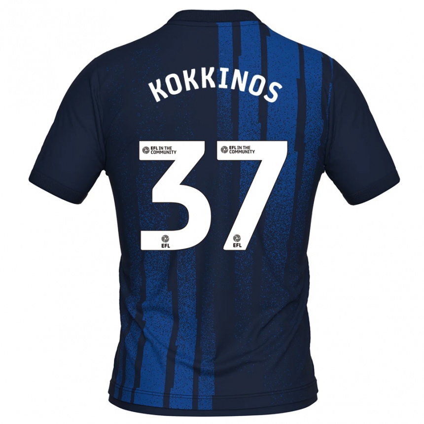 גברים כדורגל רוני לואיס קוקינוס #37 כחול נייבי לבן הרחק ג'רזי 2025/26