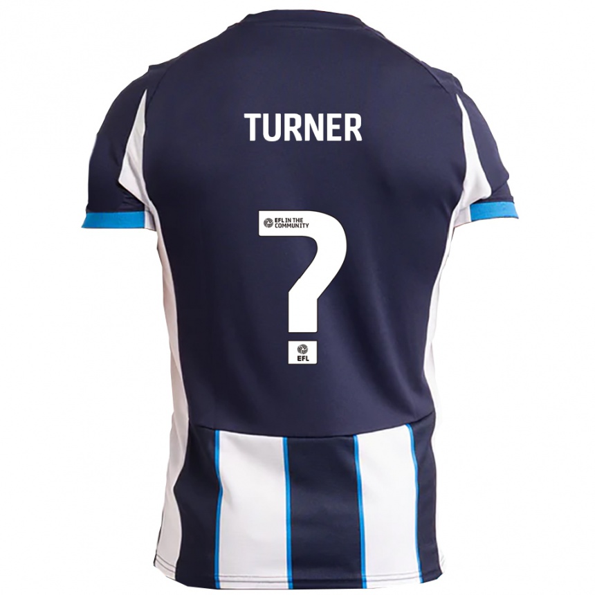 גברים כדורגל Elle Turner #0 לבן כחול נייבי הרחק ג'רזי 2025/26