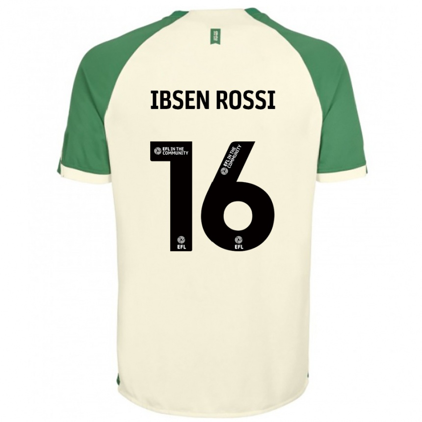 גברים כדורגל זנו איבסן רוסי #16 לבן שמנת ירוק הרחק ג'רזי 2025/26