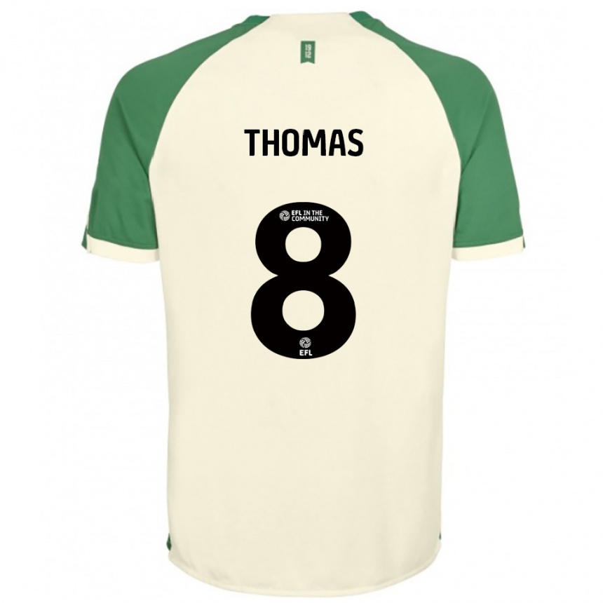 גברים כדורגל George Thomas #8 לבן שמנת ירוק הרחק ג'רזי 2025/26