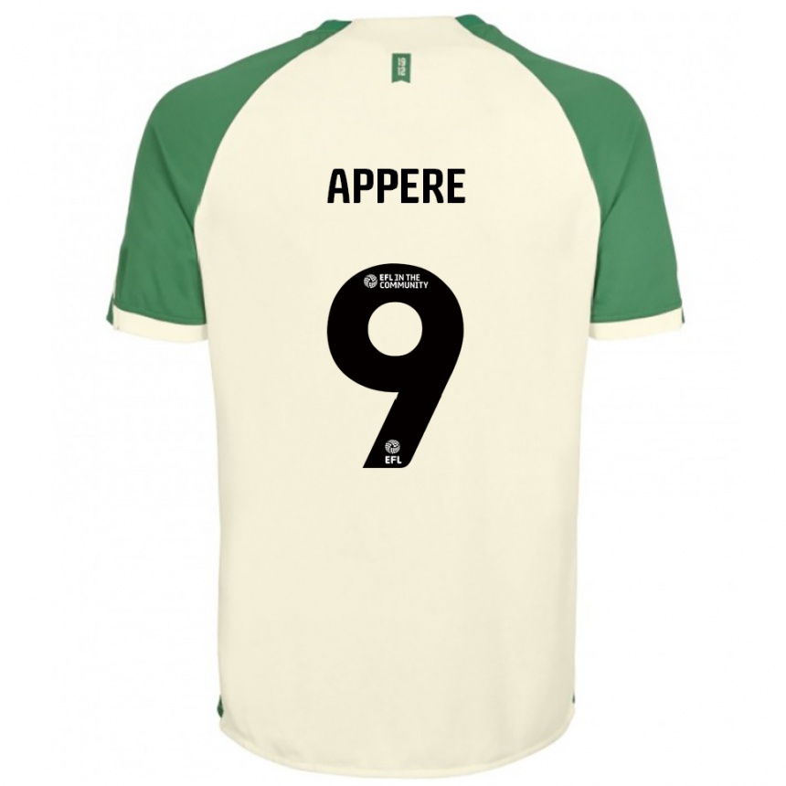 גברים כדורגל לואיס אפר #9 לבן שמנת ירוק הרחק ג'רזי 2025/26