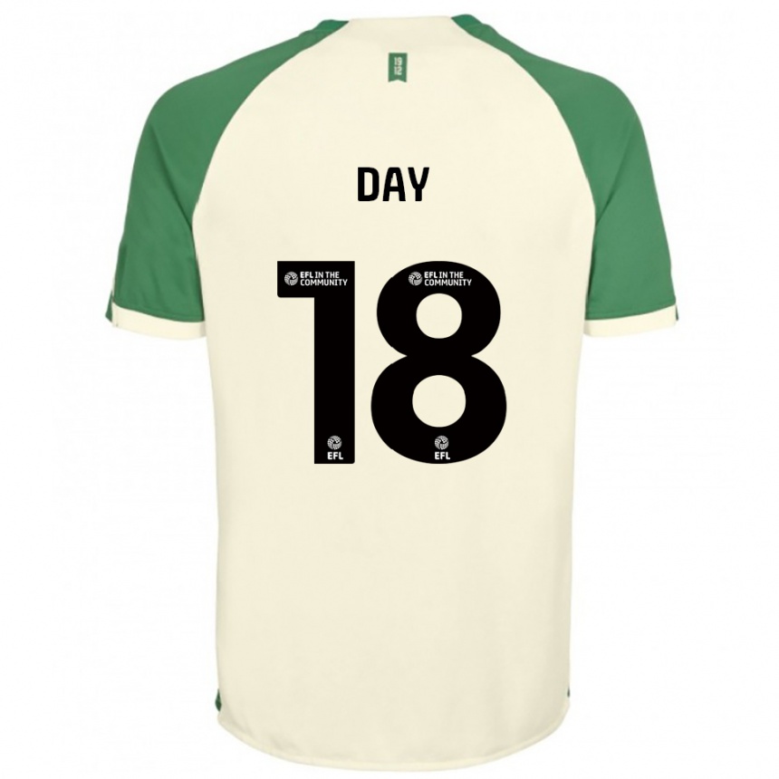 גברים כדורגל Niamh Day #18 לבן שמנת ירוק הרחק ג'רזי 2025/26