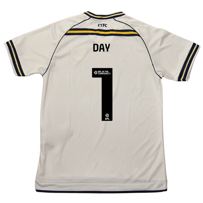 גברים כדורגל ג'ו דיי #1 לבן כחול נייבי הרחק ג'רזי 2025/26