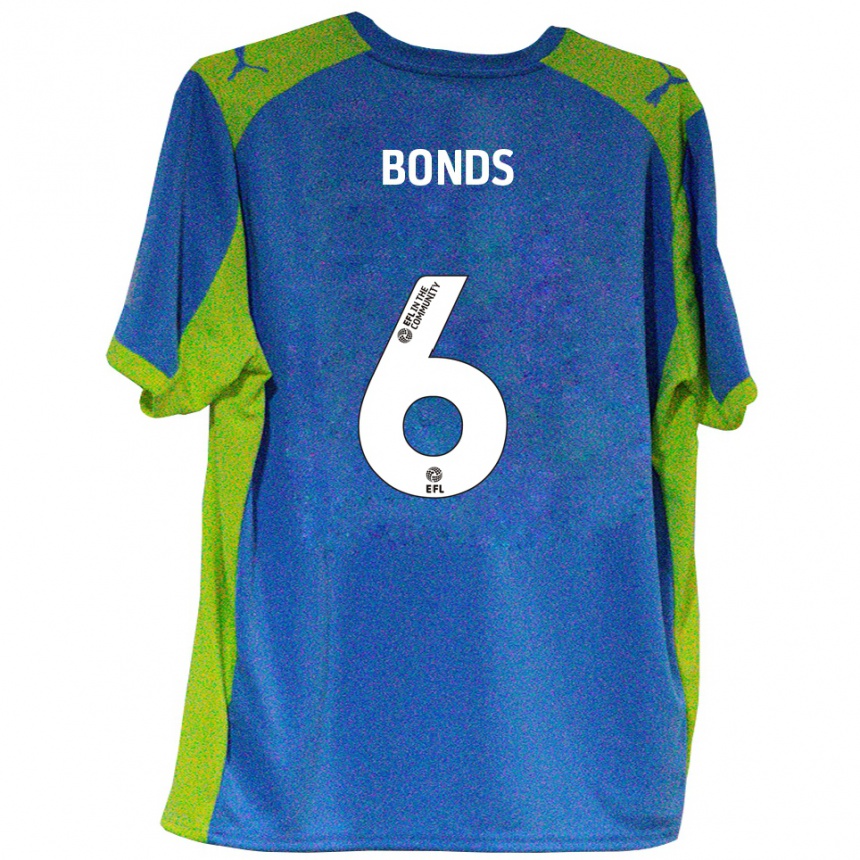 גברים כדורגל אליוט בונדס #6 תכלת צהוב הרחק ג'רזי 2025/26