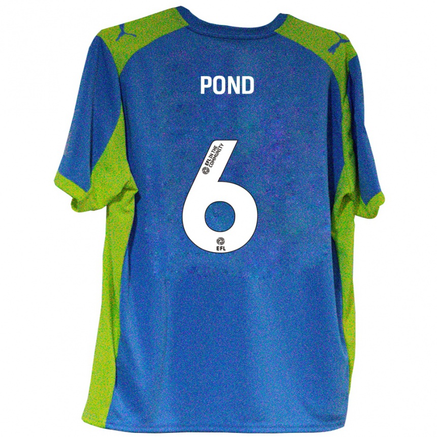 גברים כדורגל ניית׳ן פונד #6 תכלת צהוב הרחק ג'רזי 2025/26