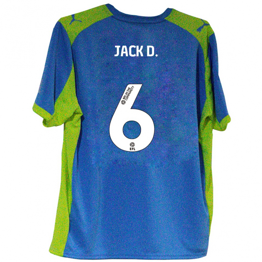 גברים כדורגל ג׳ק דוהרטי #6 תכלת צהוב הרחק ג'רזי 2025/26