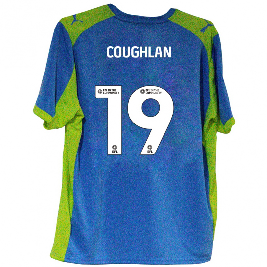 גברים כדורגל רונאן קוגלן #19 תכלת צהוב הרחק ג'רזי 2025/26