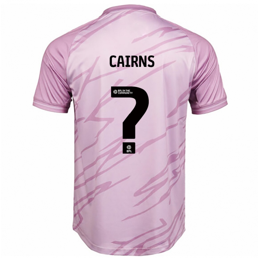 גברים כדורגל Karsten Cairns #0 ורוד שחור הרחק ג'רזי 2025/26