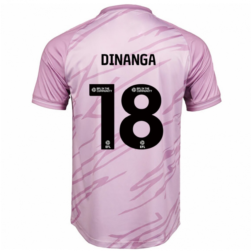 גברים כדורגל Ricardo Dinanga #18 ורוד שחור הרחק ג'רזי 2025/26