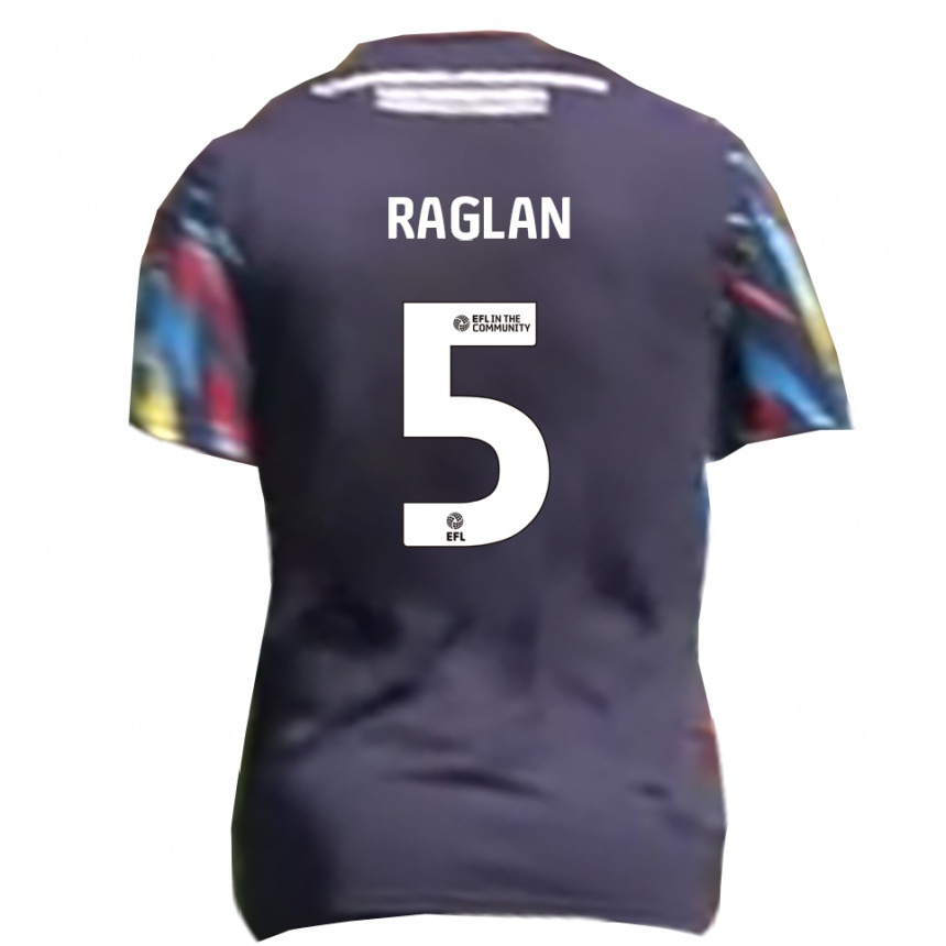 גברים כדורגל Charlie Raglan #5 כחול נייבי צהוב אדום הרחק ג'רזי 2025/26